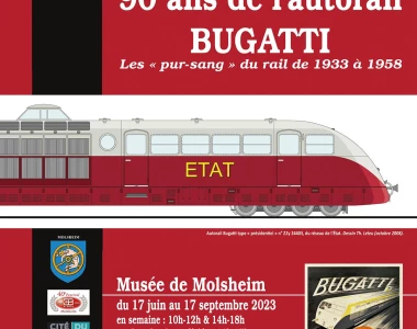 Exposition 90 ans de l'autorail Bugatti